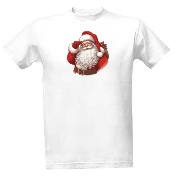 Tričko s potiskem Santa Claus jako z pohádky
